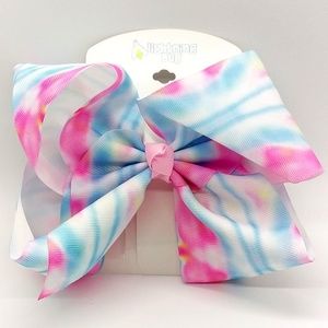 Lightning Bug Girls TIE DYE Jumbo Bow 1